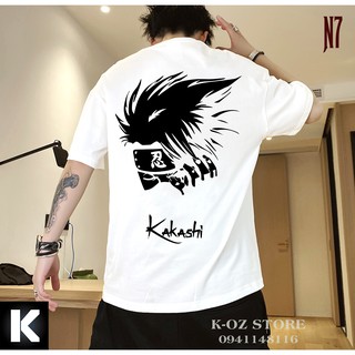 áo thun NARUTO Kakashi nam nữ ( 2 màu ĐEN- TRẮNG)