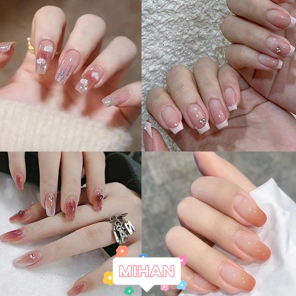 Hộp 24 Móng Tay Giả Che Phủ Toàn Diện Tháo Rời Được MIHAN1