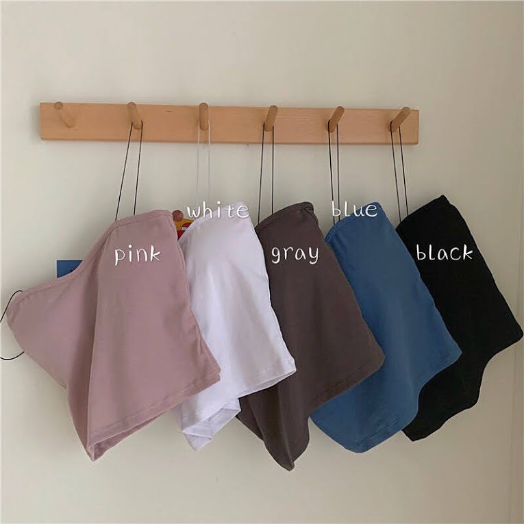 Áo 2 dây sợi bún mặc với vest nữ đẹp - Áo croptop dây bún đẹp màu đen màu trắng màu xanh | WebRaoVat - webraovat.net.vn