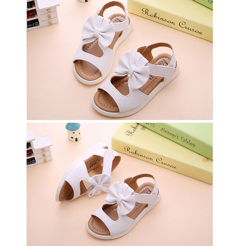 Xăng đan Đính Nơ Thời Trang Mùa Hè Xinh Xắn Cho Bé Gái