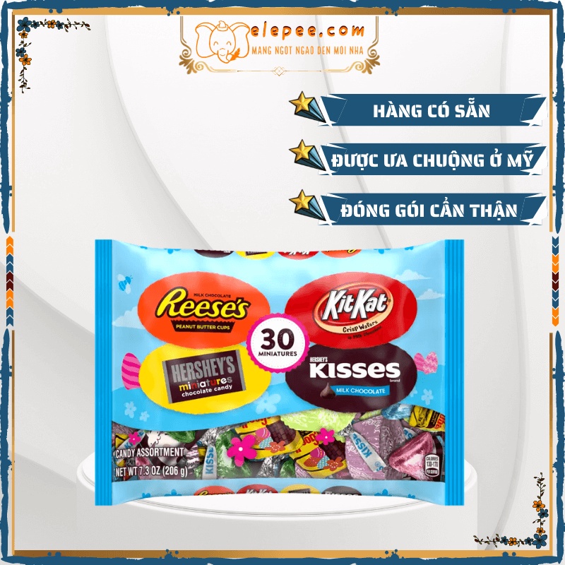 Gói Chocolate Mix Nhiều Loại Socola Siêu Ngon - Siêu Hấp Dẫn 206g [Air/Mỹ - DATE mới]