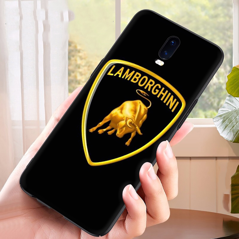 Ốp Điện Thoại Tpu Dẻo Màu Đen In Logo Lamborghini Thời Trang Chống Rơi Cho Oppo F17 Pro F17 R9S A73 2020 4g F19 Pro A94 4g