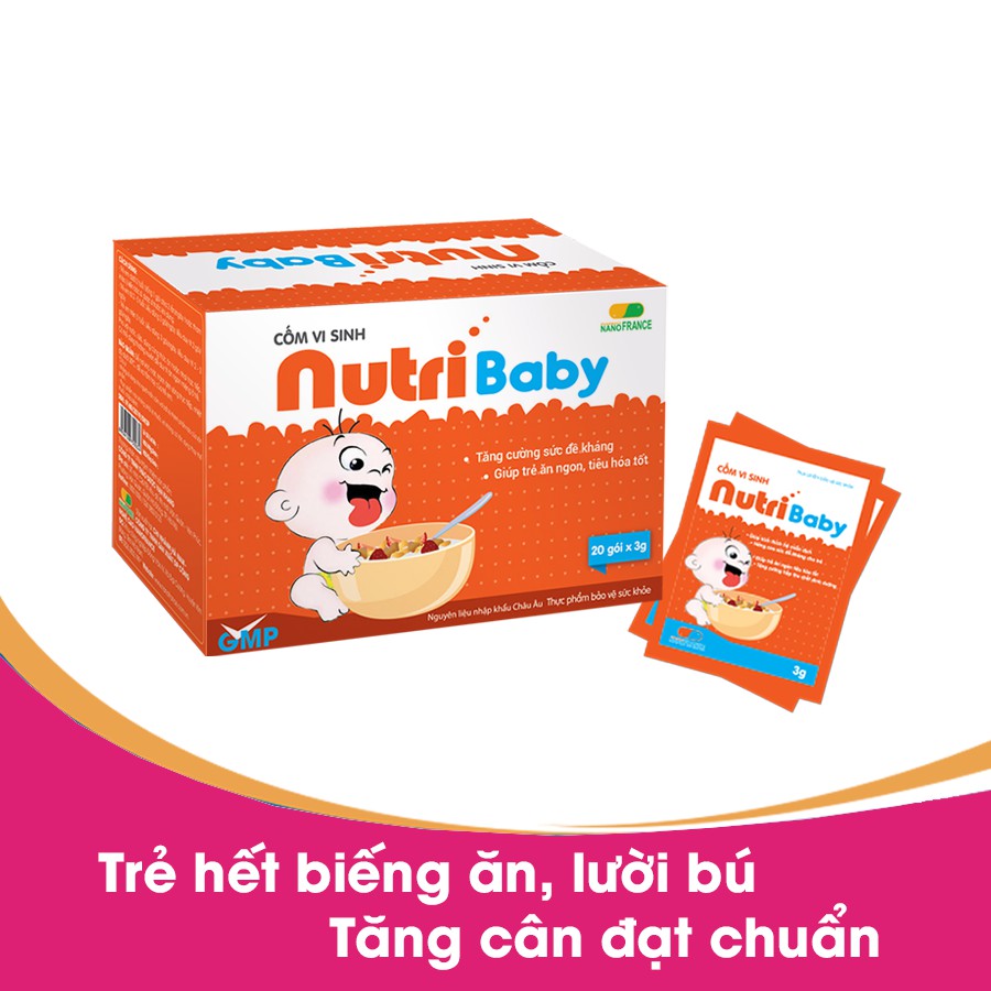 Nutri Baby - Tăng cường sức đề kháng, giúp trẻ ăn ngon, tiêu hóa tốt, tăng cường sức khỏe