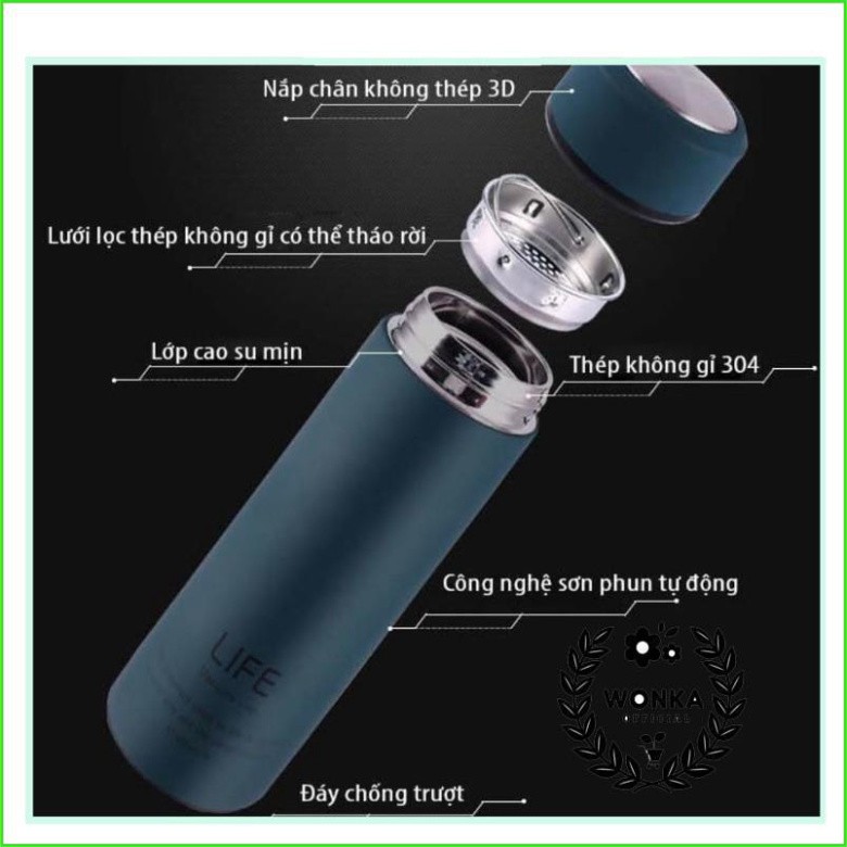 [Giao màu ngẫu nhiên] Bình giữ nhiệt chất lượng cao ruột inox B&Q 500ml | BigBuy360 - bigbuy360.vn