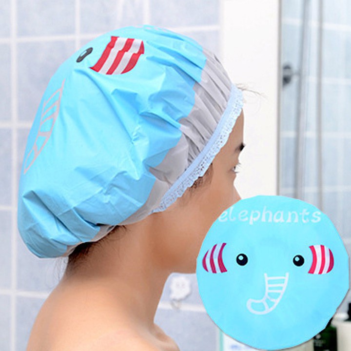 Mũ Trùm Đầu Ủ Tóc Khi Đi Tắm KUNBE, Chống Thấm Nước, Nhiều Hình Ngộ Nghĩnh