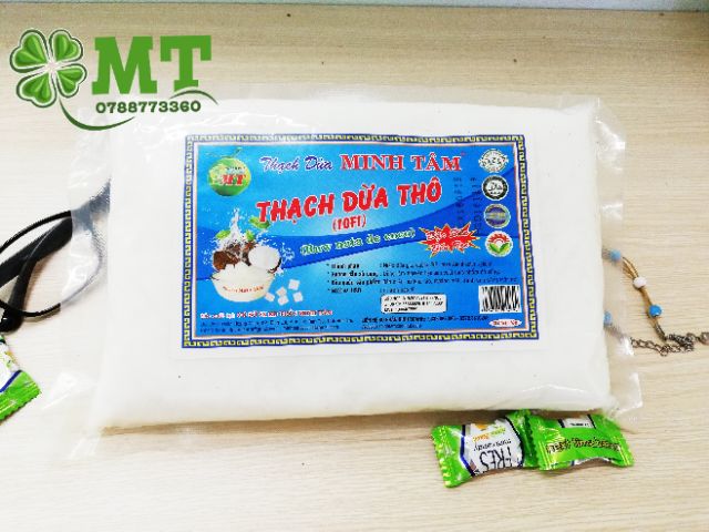Thạch dừa thô Minh Tâm 1kg kèm hương