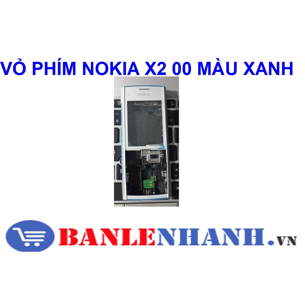 VỎ PHÍM NOKIA X2 00 MÀU XANH