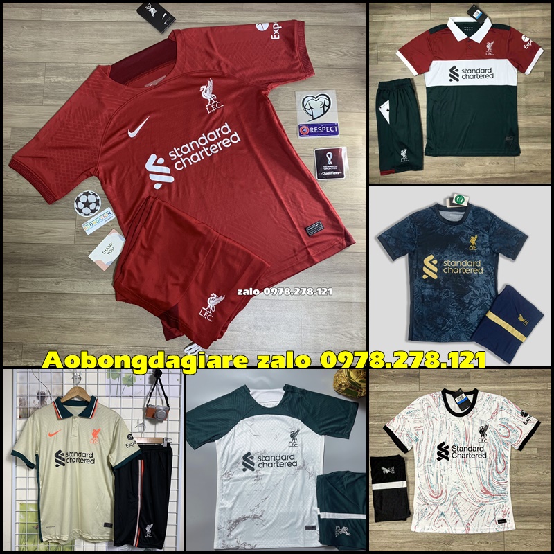 Quần Áo Bóng Đá CLB Liverpool 2021,2022 - Chuẩn Mẫu Thi Đấu 99%- Vải Thái