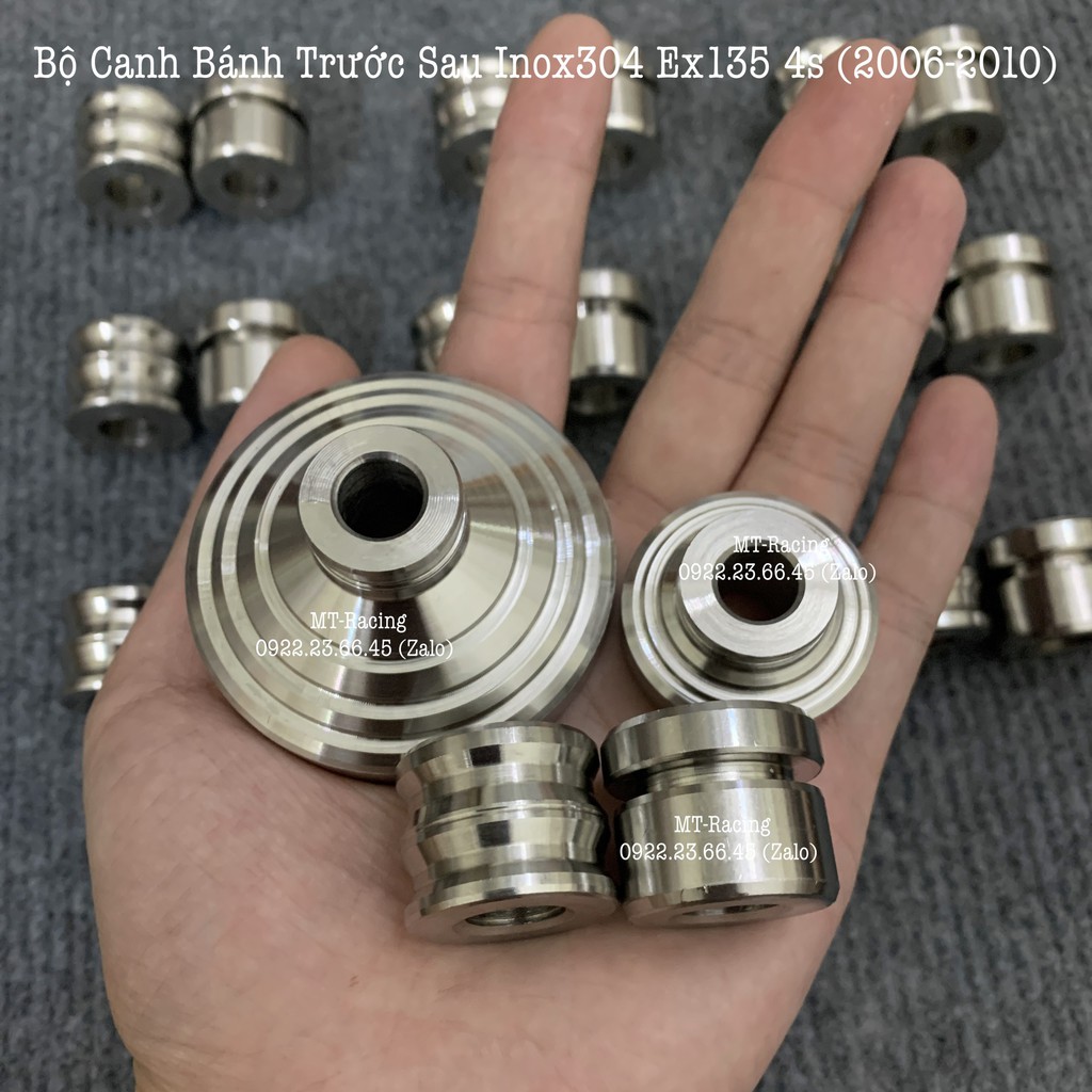 Bộ Canh Bánh Salaya Trước Sau Cho Ex135 4s (Ex Nhỏ 2006-2010) Chuẩn Inox304 Nguyên Khối Siêu Bóng
