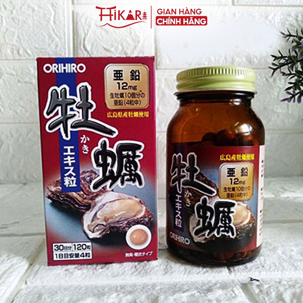 Viên uống tinh chất hàu tươi tăng cường sinh lý Nhật Bản Orihiro 120 viên