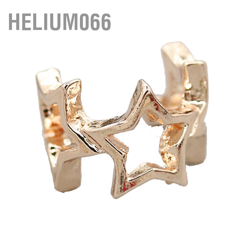 Helium066 Helium066 Fahion Exquisite Star Ear Clip Earrings Women Eardrop Jewelry Accessories