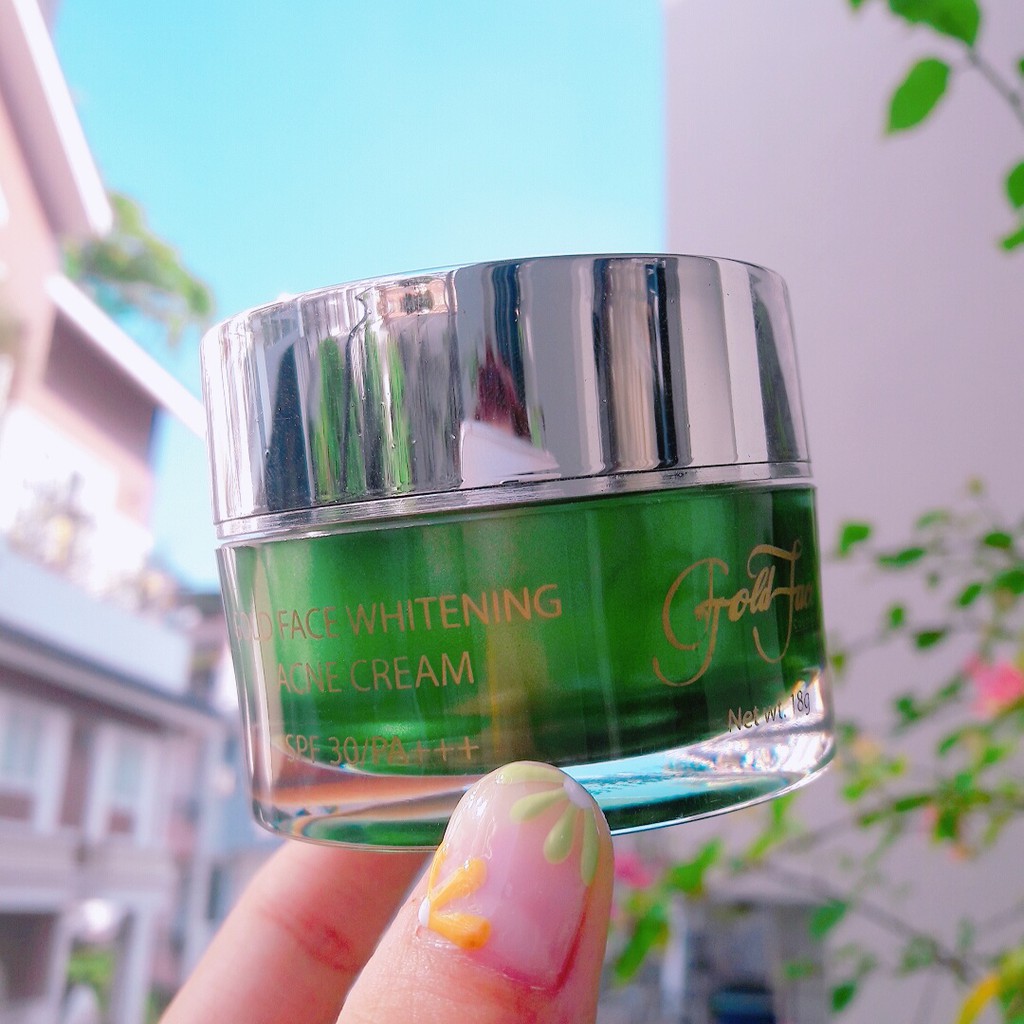 Kem trắng da và ngăn ngừa mụn rau má Goldface 18g