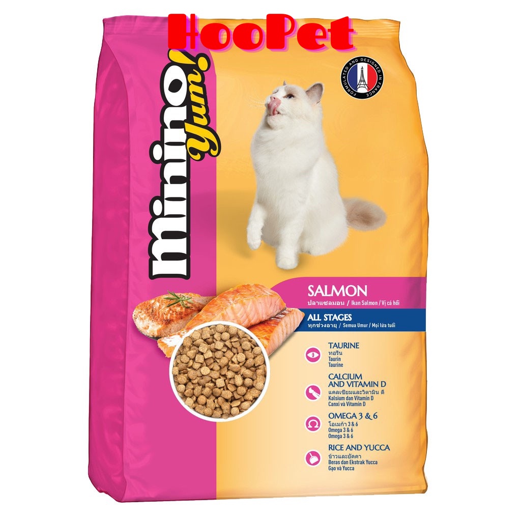 Thức Ăn Cho Mèo Hạt Minino Đủ Vị Gói 350gr- HooPet Shop