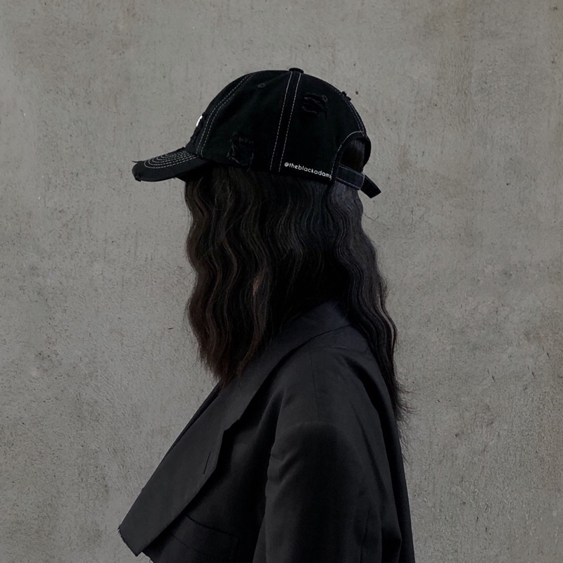 DEPRESSED VINTAGE CAP THE BLACK ADAMS