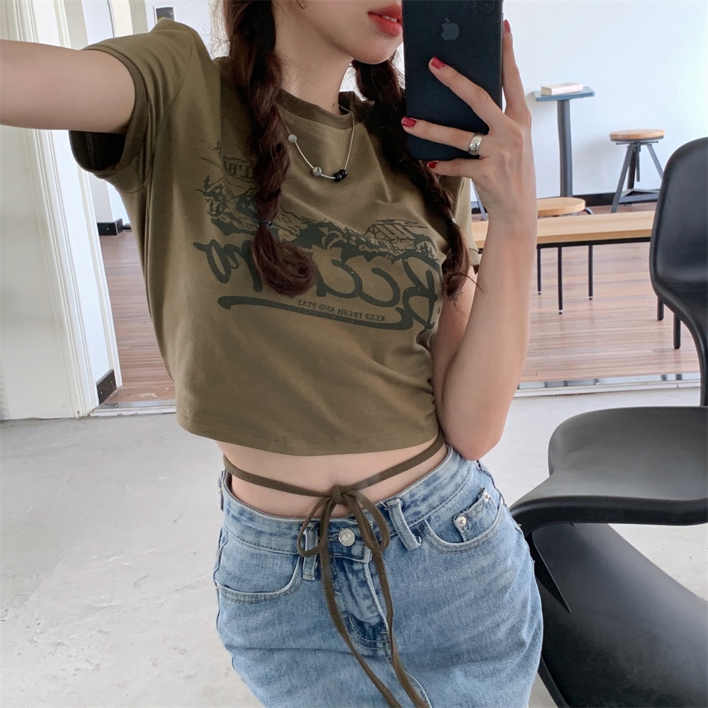 Áo Thun Nữ Ngắn Tay Thời Trang Hàn Quốc