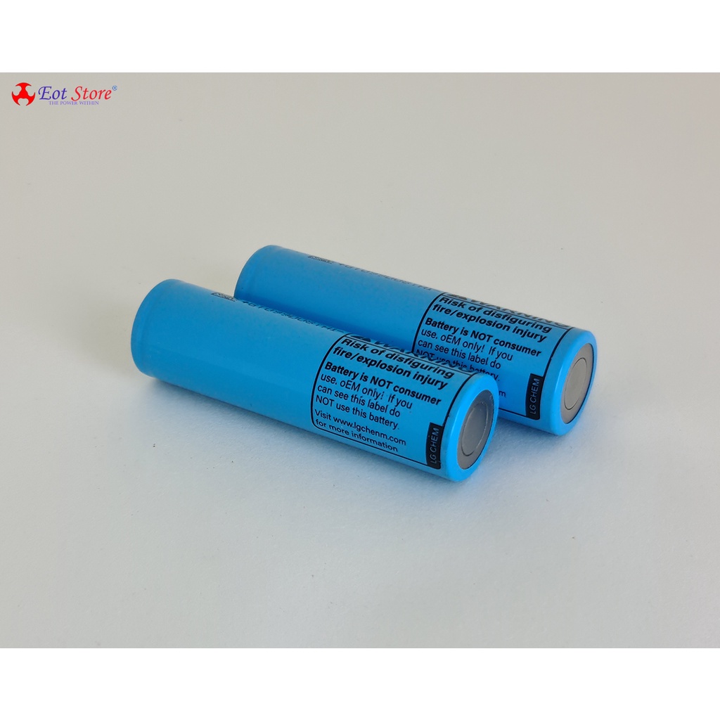 Cell pin lithium LG MH18650 dung lượng 3000 đến 3200mAh , mức xả 30A
