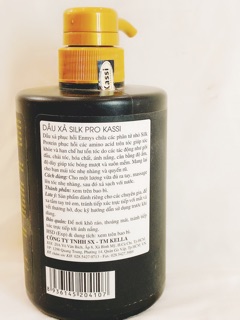 BỘ DẦU GỘI XẢ KASSI SILK PRO 500ML