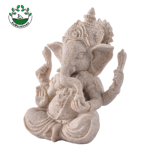 [whcart]Ganesha Buddha sculpture figurine luck god lucky charm decoration for home car office