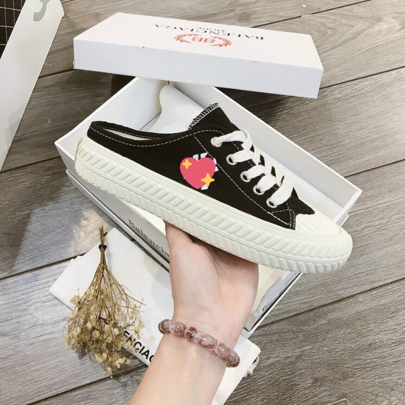 Sục Mlb NY nữ, giày sục đạp gót mũi tròn NY cao cấp full box bill free ship toàn quốc | BigBuy360 - bigbuy360.vn