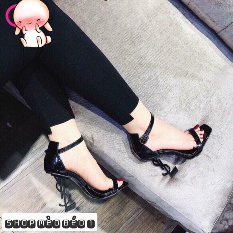 Sandal sl quai ngang gót cách điệu fullbox