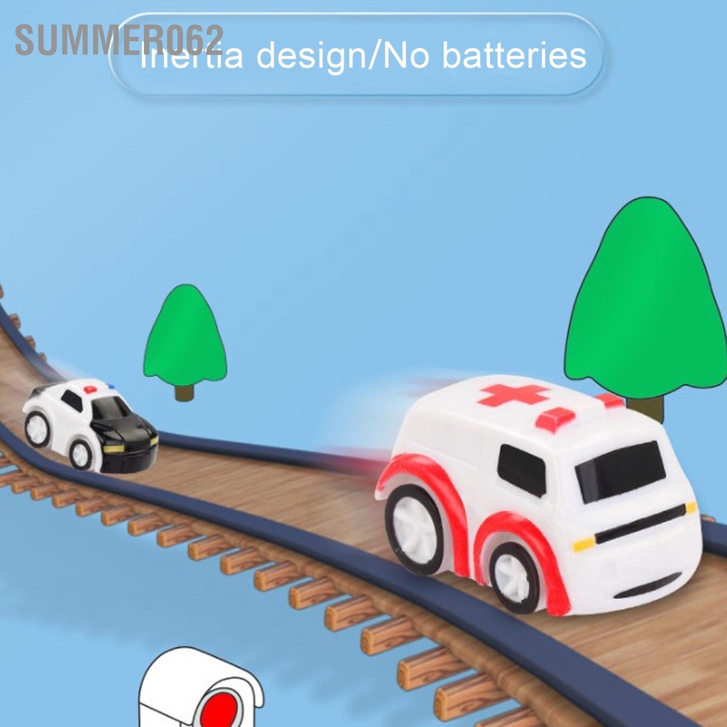 Summer062 Bộ đồ chơi lắp ráp đường đua xe tự làm theo dõi cho trẻ mẫu giáo em Inoor M