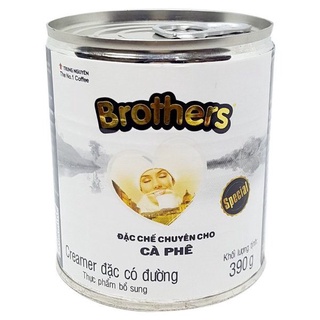 Sữa đặc có đường lon nắp giật Brothers 390gr - Trung Nguyên chính hãng