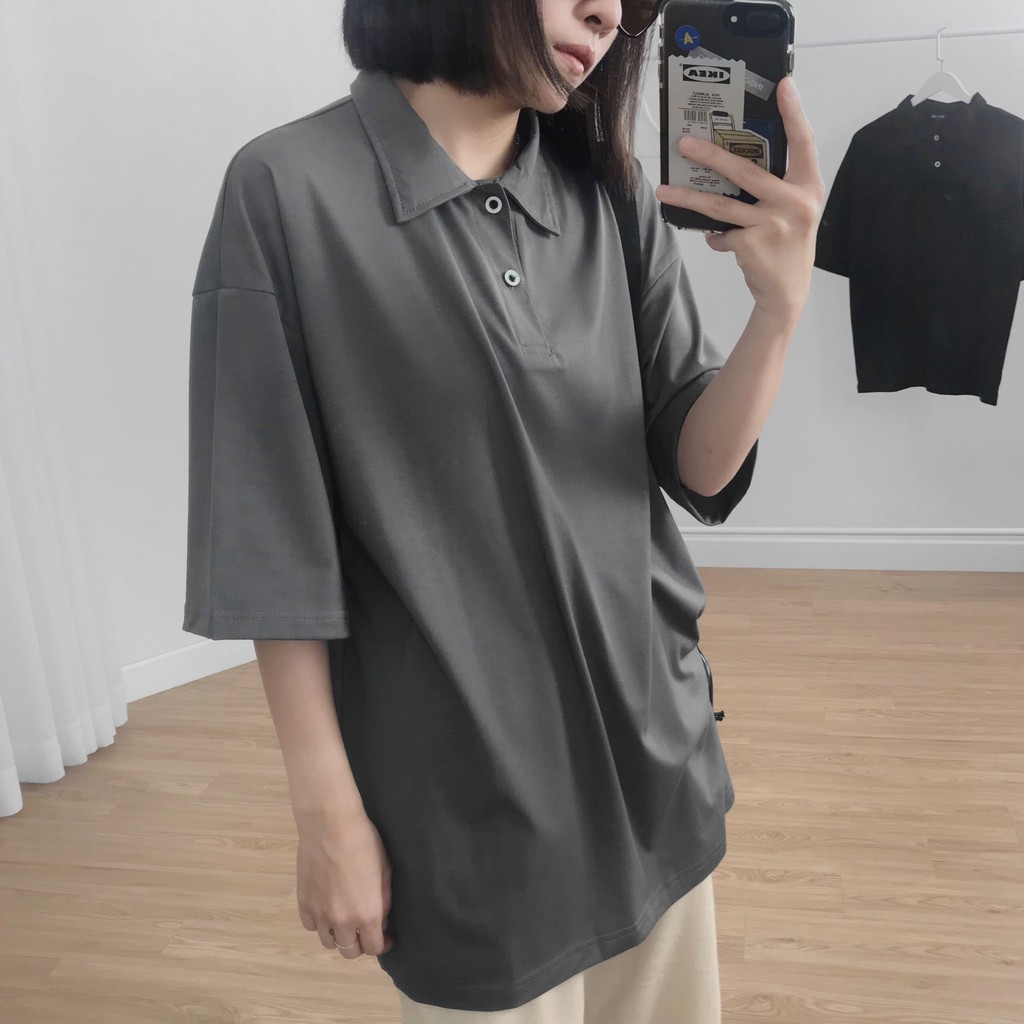 Áo polo oversize Dazi , áo thun nam nữ ngắn tay unisex , Odin Clothing