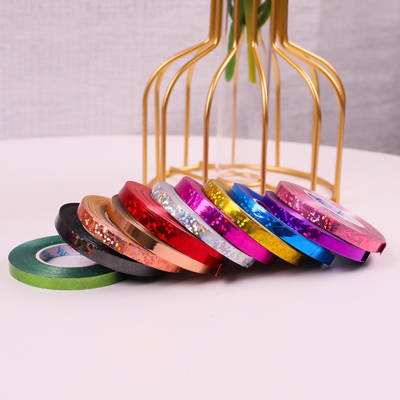 Ruy băng kim tuyến dây ruy băng tim sao treo đuôi bóng ribbon ruy băng
