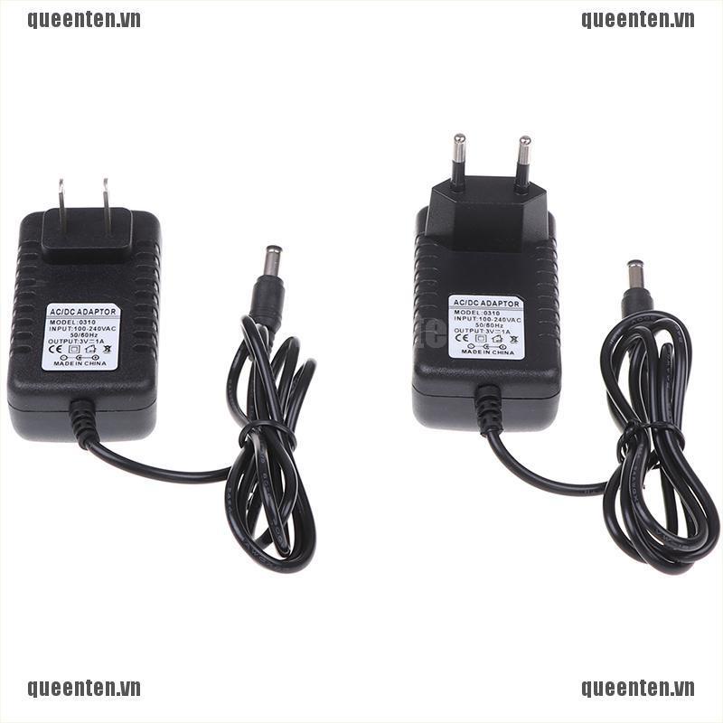 Bộ sạc nguồn DC 3v 1a ac phích cắm eu 5.5mm x 2.1mm