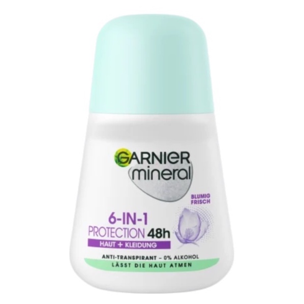 Lăn khử mùi Garnier Mineral 48h sáng da ngừa thâm, ngăn mồ hôi, 50ml - Hàng Đức chính hãng