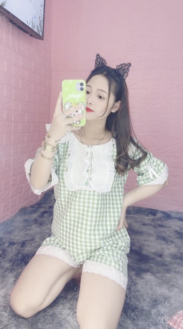 BỘ ĐỒ MẶC NHÀ TIỂU THƯ PHỐI REN SIÊU XINH FORM 40-60kg - Hàng có sẵn | BigBuy360 - bigbuy360.vn