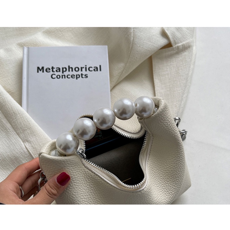 IELGY Túi Đeo Vai Có Dây Đeo Mắc Xích Ngọc Trai Nhiều Màu Sắc Tùy Chọn Cho Nữ