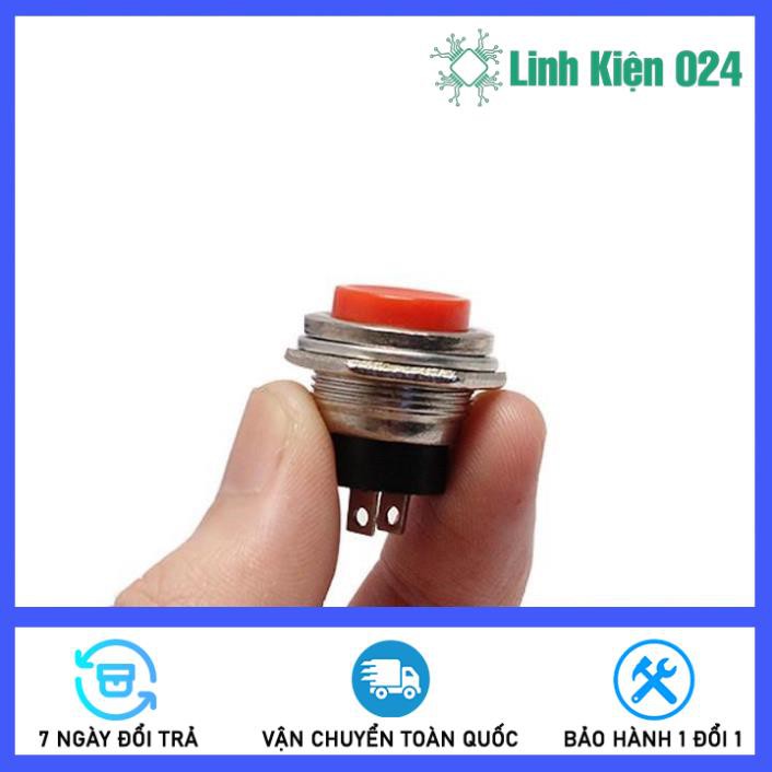 Bộ 3 nút nhấn đề sắt loại to 2 chân đường kính 15mm