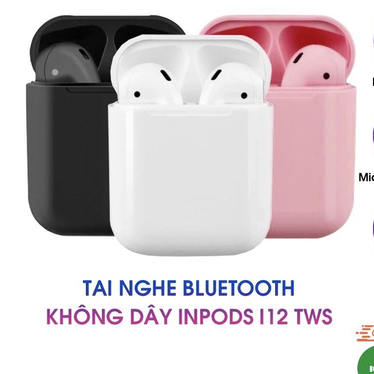 Tai Nghe bluetooth I12 không dây Đổi Tên Bản Full Chức Năng Dùng Cho IOS và Androi - Chống ồn