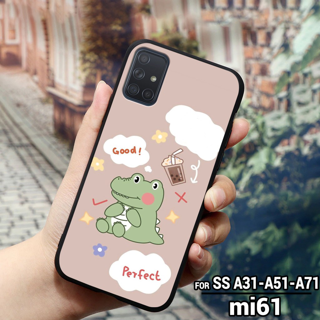 Ốp lưng SAMSUNG GALAXY A31 - A51 - A71 - M51 - A12 in hình chú khủng long nhỏ siêu xinh
