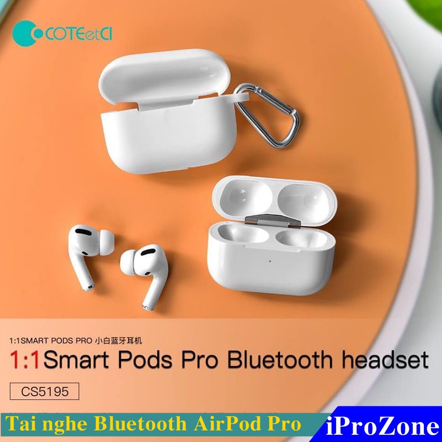 Tai nghe Bluetooth TWS Airpod Pro Chính hãng COTEetCI Smart Pod Pro 1:1 bảo hành 06 tháng