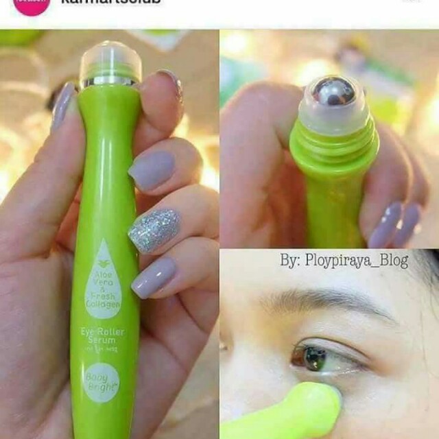 Bút lăn mắt lô hội và collagen tươi Baby Bright Aloe Vera & Fresh Collagen Eye Roller Serum 15ml