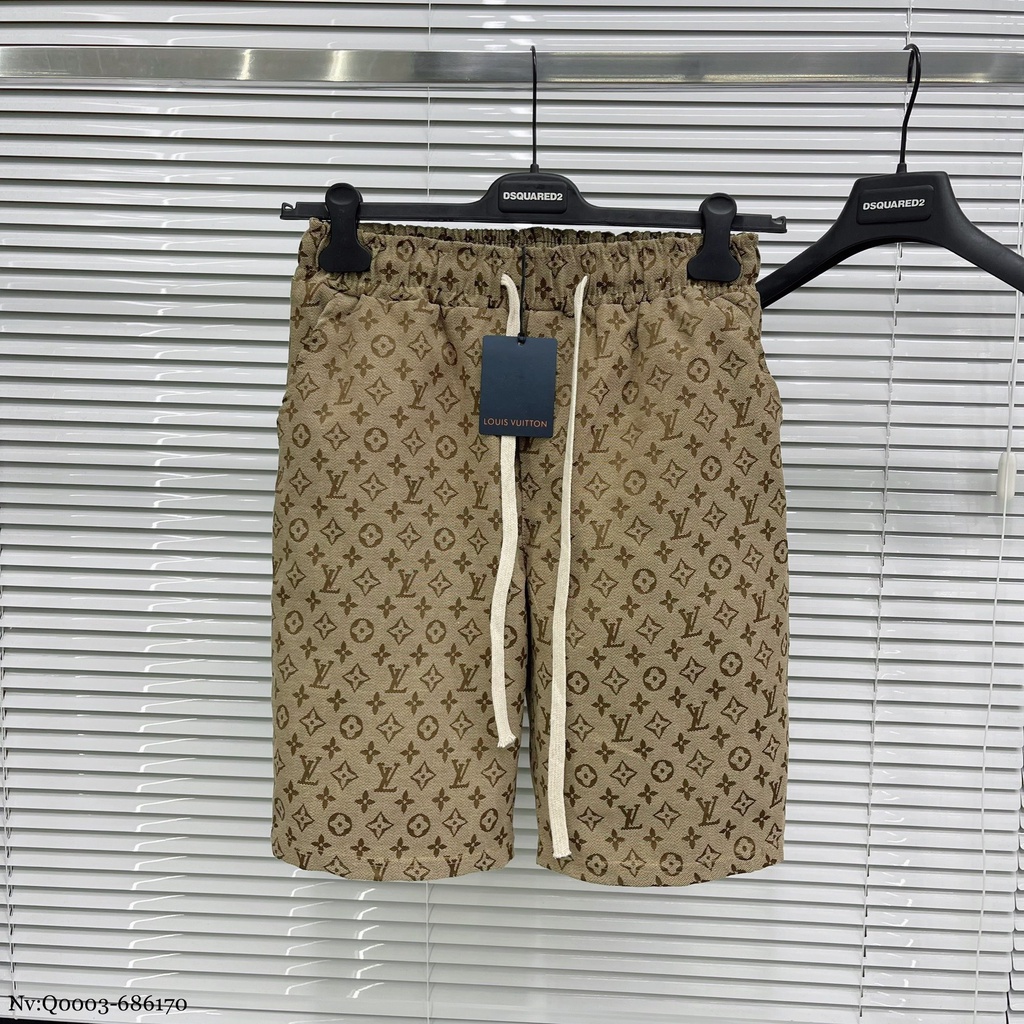 Quần Đùi Nam GC Logo In Chìm - Quần Ngố Nam GC Chất Liệu Cotton Thô Cao Cấp Dt Fashion Menwear