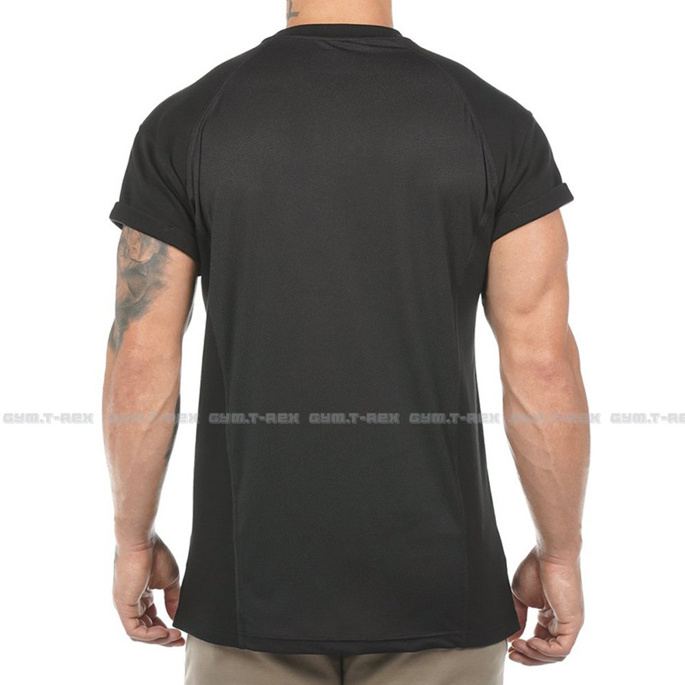 Áo tập gym nam ASRV SP038, Áo gym nam thun cotton phối lưới siêu mát [Gym T-Rex]