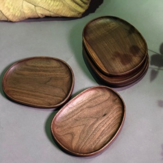 Khay gỗ óc chó cao cấp hình sỏi