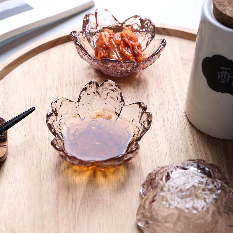 Bát thủy tinh SWEEJAR mini thiết kế hình hoa anh dào dễ thương tiện dụng