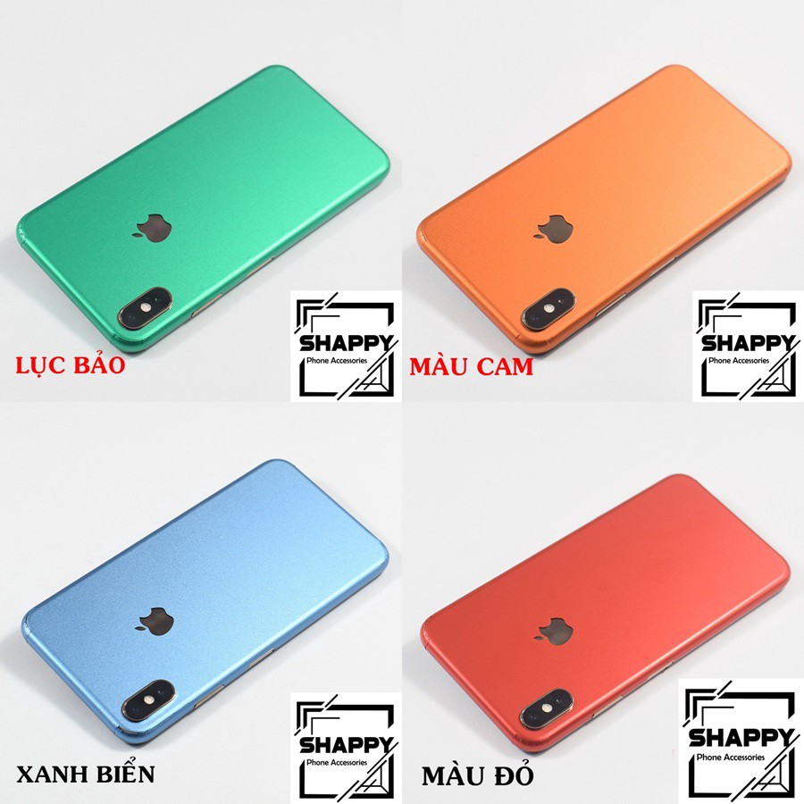 [XẢ HÀNG] Skin Dán Nhung Nguyên Khối Đổi Màu Dành Cho Iphone X/XsMax [Shappy Shop]