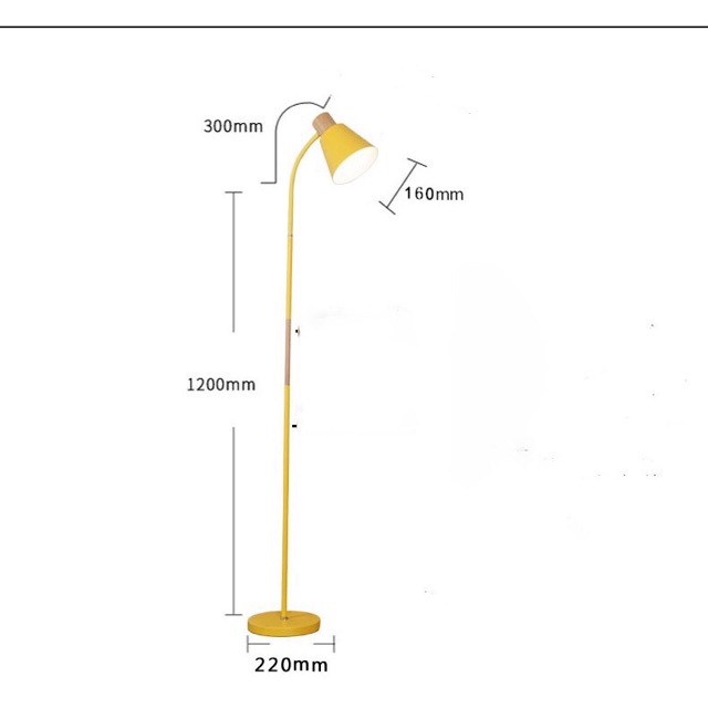 Đèn sàn Phòng khách ngủ IKEA - Lèm bóng Led vàng chống lóa cận