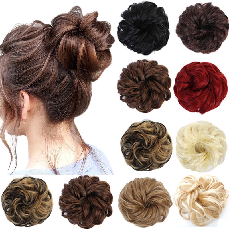 Búi tóc giả WIGSIN xoăn co giãn thời trang sành điệu dành cho nữ