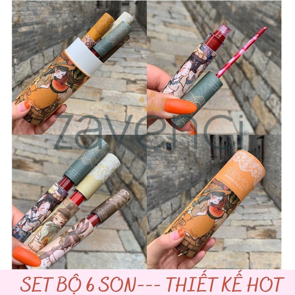 Son Kem VONGEE Cổ Trang Nội Địa Trung (Set 6 cây)