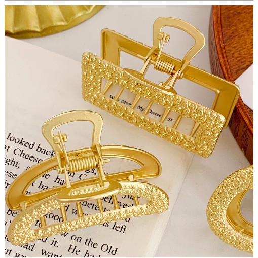 Kẹp tóc thời trang cỡ lớn phong cách hàn quốc xi mạ cứng cáp #2
