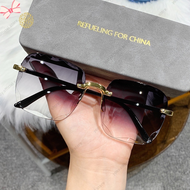 Kính Mát Gọng Vuông Chống Tia UV400 Thời Trang Dành Cho Nữ