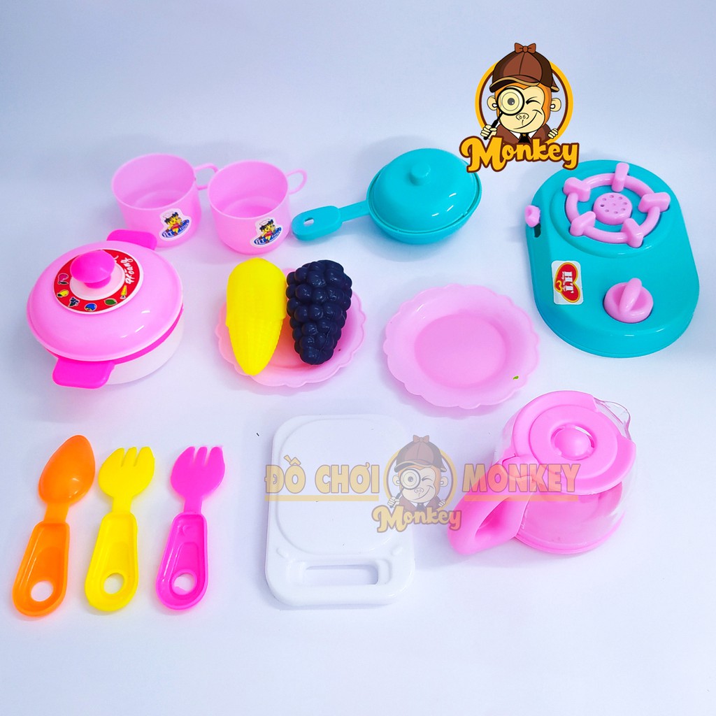 Bộ đồ chơi thông minh giúp bé phát triển trí tuệ đồ chơi nấu ăn nhà bếp cho bé HT7618 - Đồ chơi trẻ em Monkey