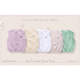 Áo Gile trần bông cài thẳng 6-3Y