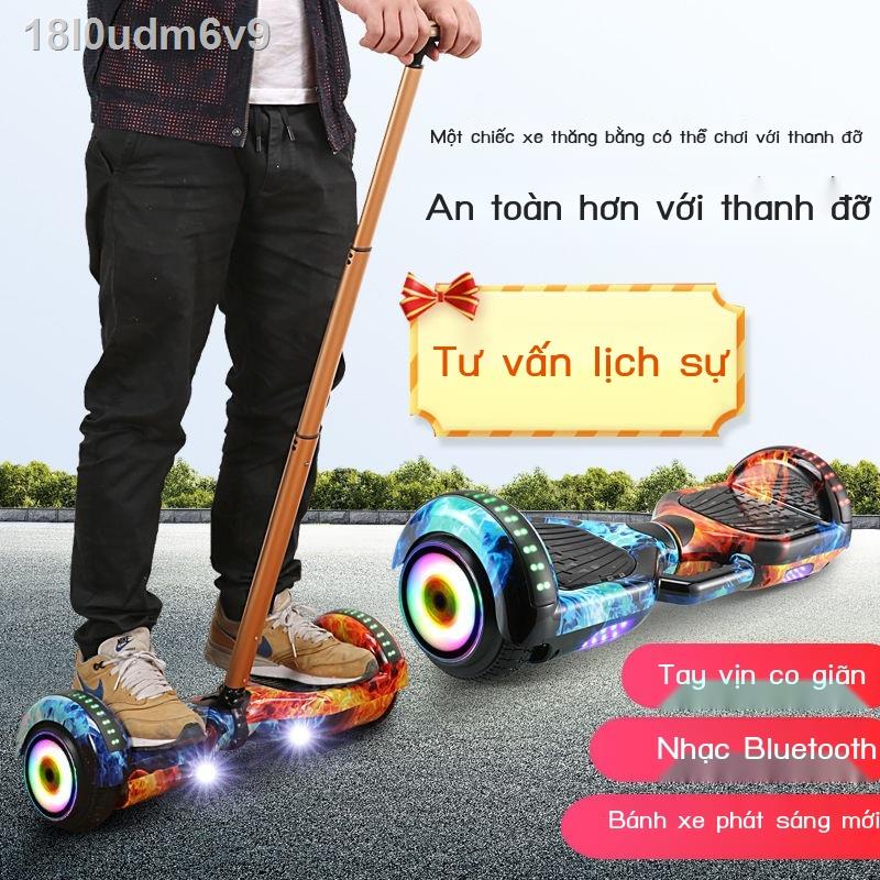 18l0udm6v9Xe điện thông minh tự cân bằng xe hai bánh trẻ em người lớn drift từ 6 đến 12 tuổi có thanh cho học s